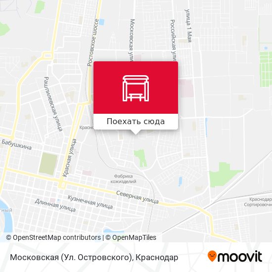Карта Московская (Ул. Островского)