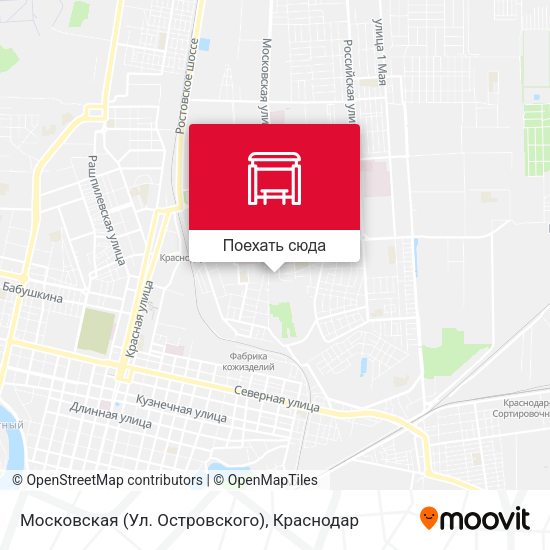 Карта Московская (Ул. Островского)