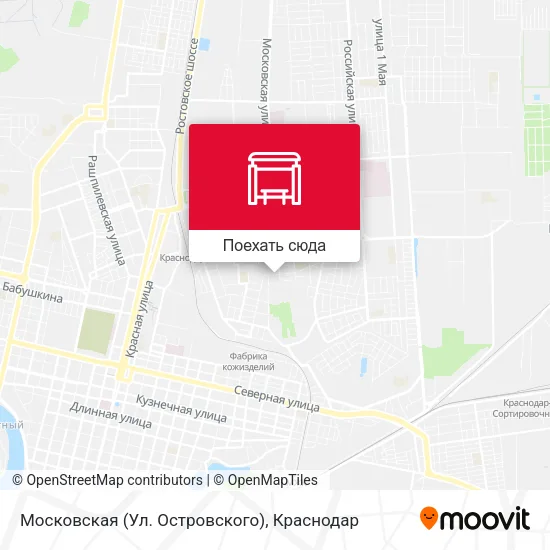 Карта Московская (Ул. Островского)
