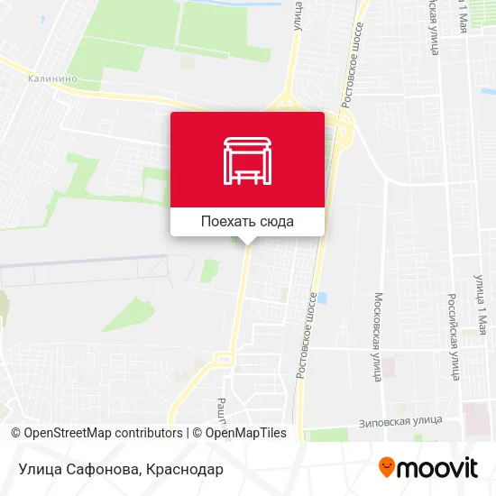 Карта Улица Сафонова