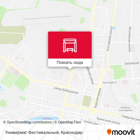 Карта Универмаг Фестивальный