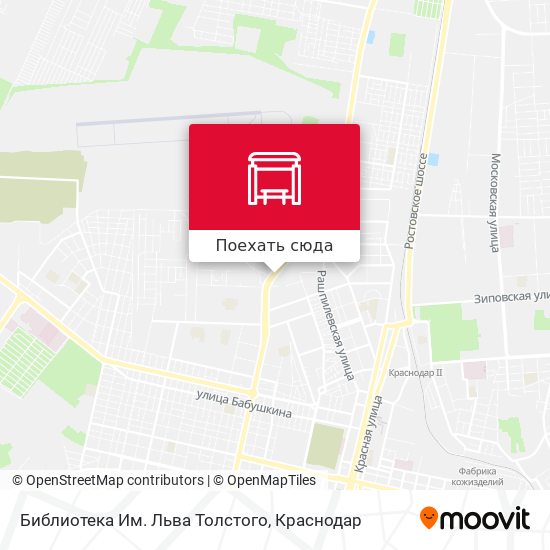 Карта Библиотека Им. Льва Толстого