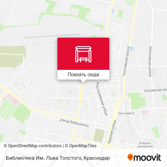 Карта Библиотека Им. Льва Толстого