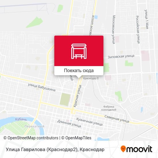 Карта Улица Гаврилова (Краснодар2)
