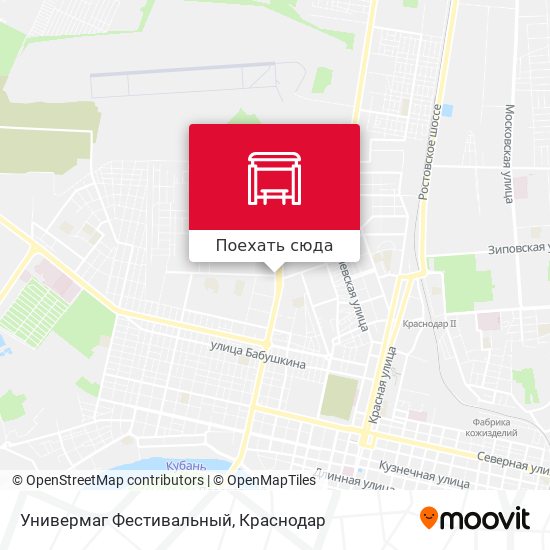 Карта Универмаг Фестивальный