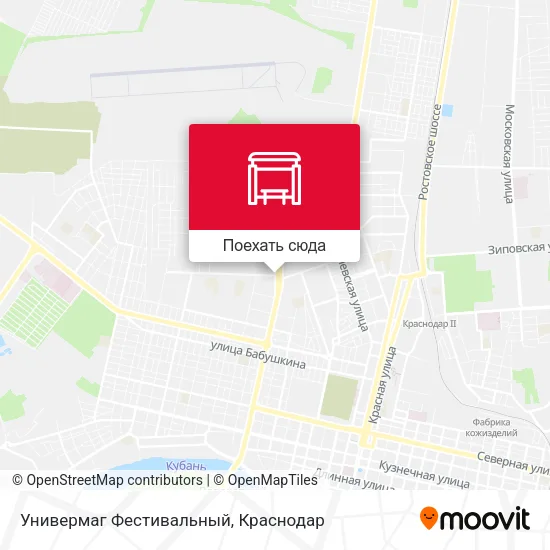 Карта Универмаг Фестивальный