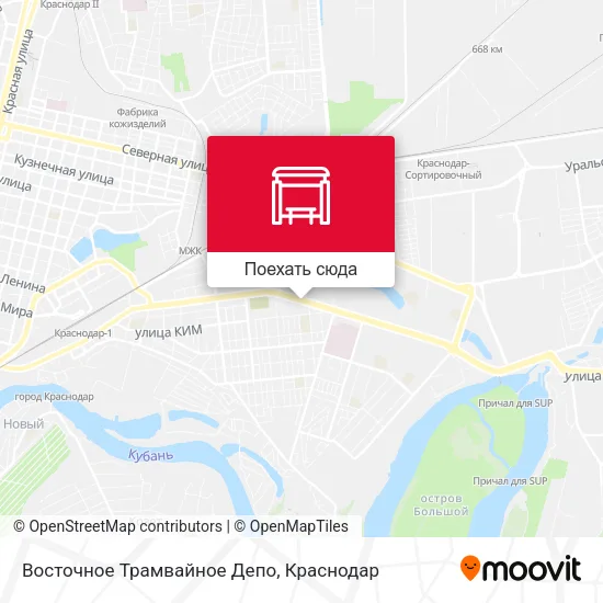 Карта Восточное Трамвайное Депо