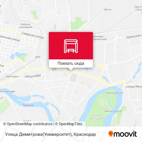 Карта Улица Димитрова(Университет)