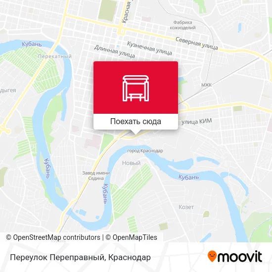 Карта Переулок Переправный