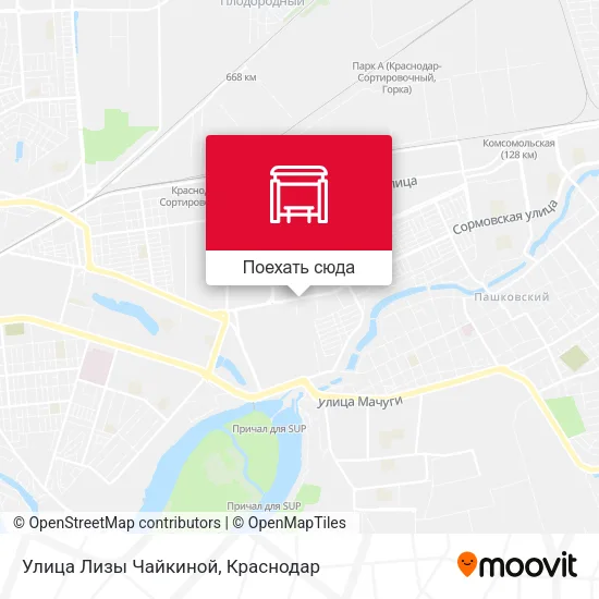 Карта Улица Лизы Чайкиной