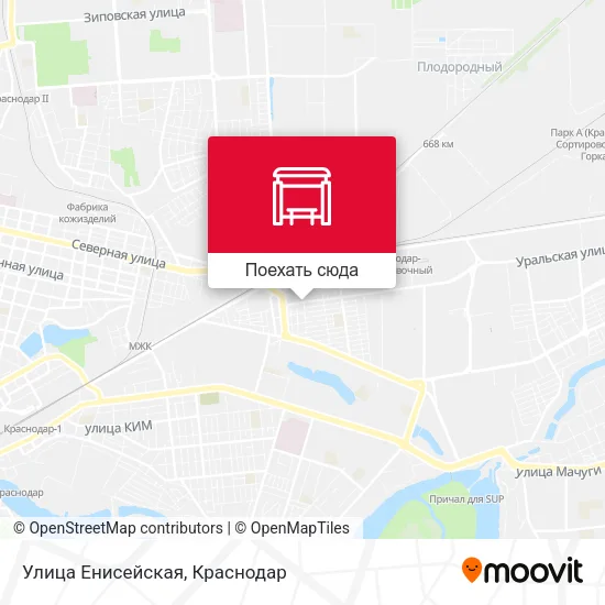 Карта Улица Енисейская