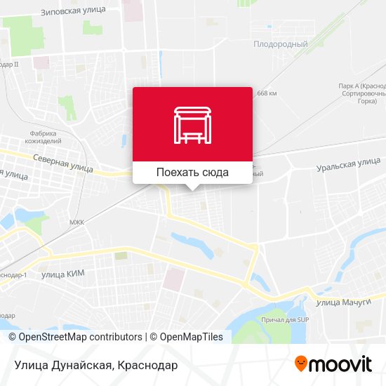 Карта Улица Дунайская