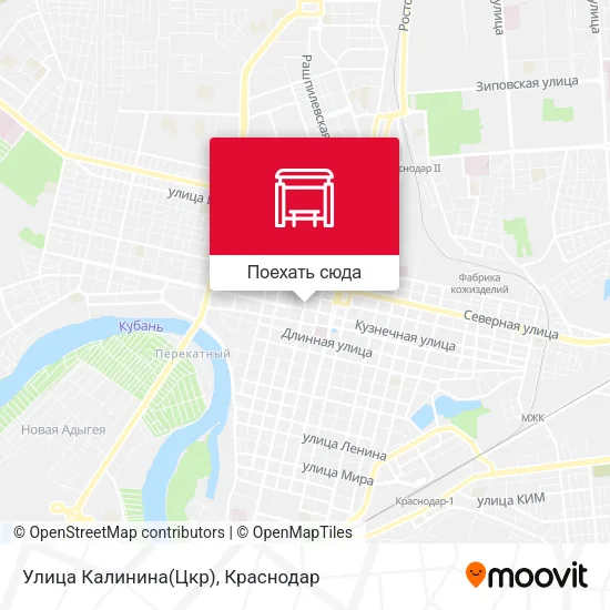 Карта Улица Калинина(Цкр)
