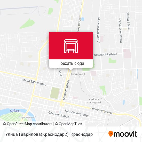 Карта Улица Гаврилова(Краснодар2)