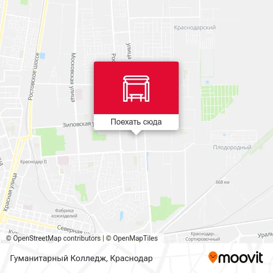 Карта Гуманитарный Колледж