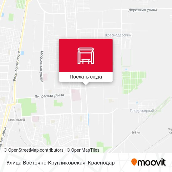 Карта Улица Восточно-Кругликовская