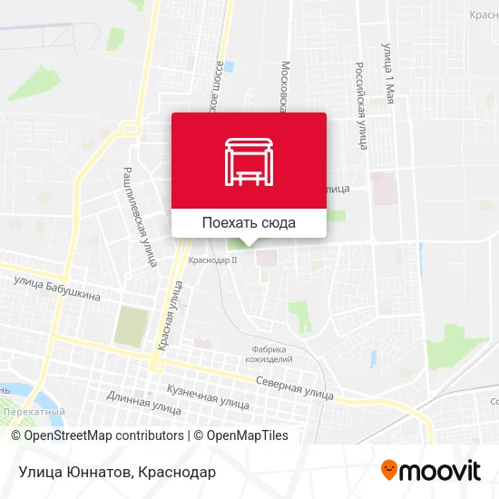 Карта Улица Юннатов