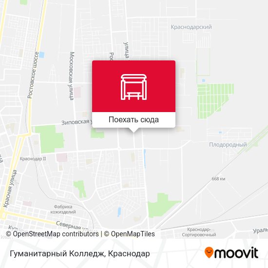 Карта Гуманитарный Колледж