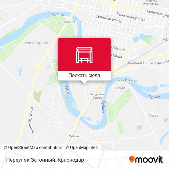 Карта Переулок Затонный