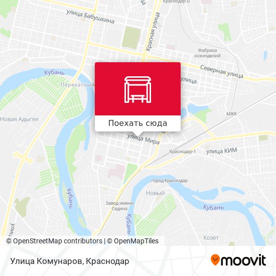 Карта Улица Комунаров