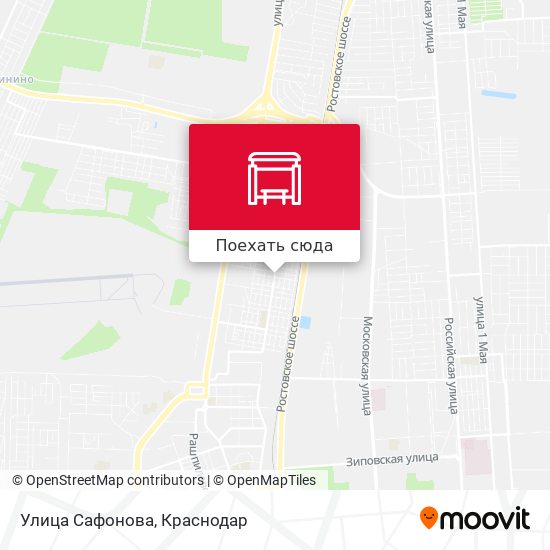 Карта Улица Сафонова