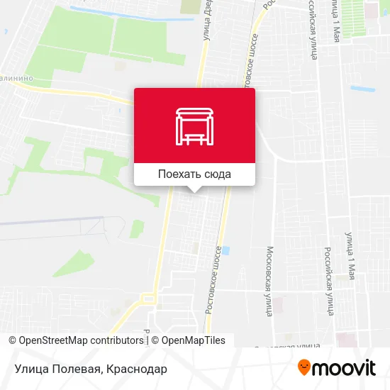 Карта Улица Полевая