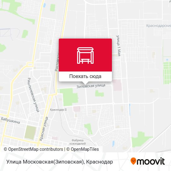 Карта Улица Московская(Зиповская)