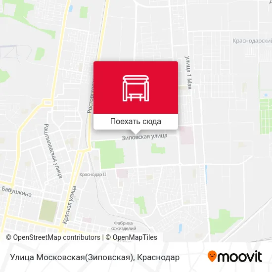 Карта Улица Московская(Зиповская)
