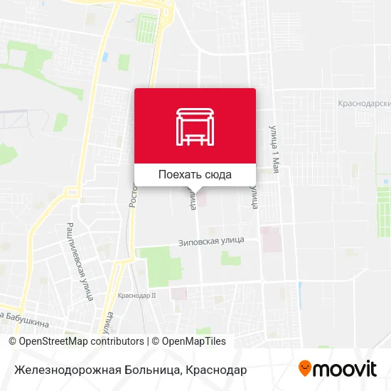 Карта Железнодорожная Больница