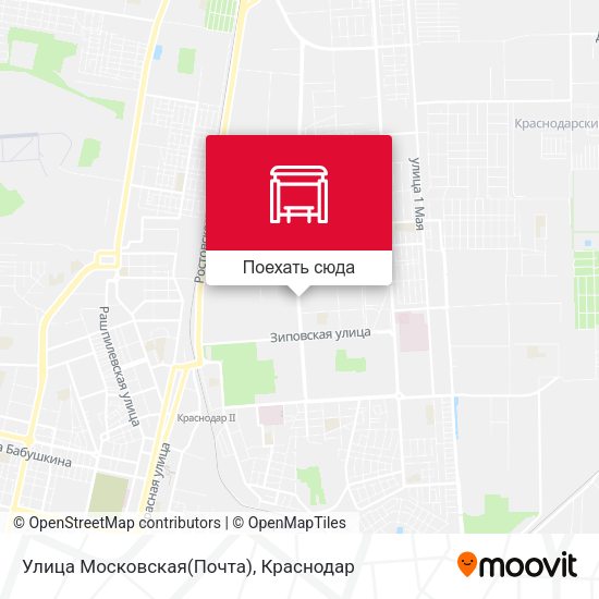 Карта Улица Московская(Почта)