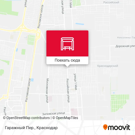 Карта Гаражный Пер.
