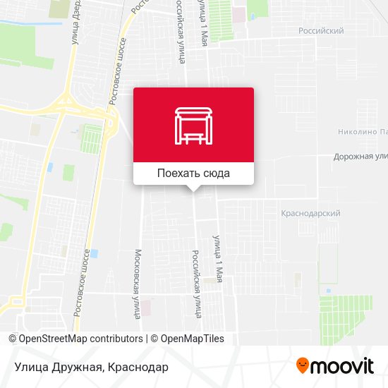 Карта Улица Дружная