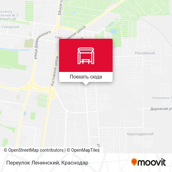 Карта Переулок Ленинский