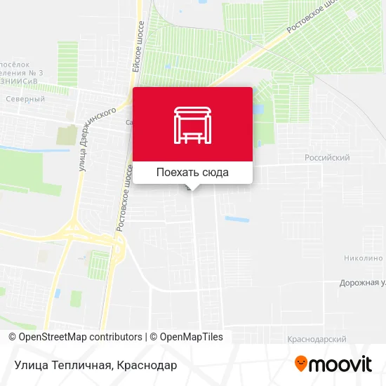 Карта Улица Тепличная