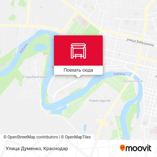 Карта Улица Думенко