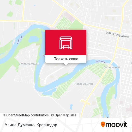 Карта Улица Думенко