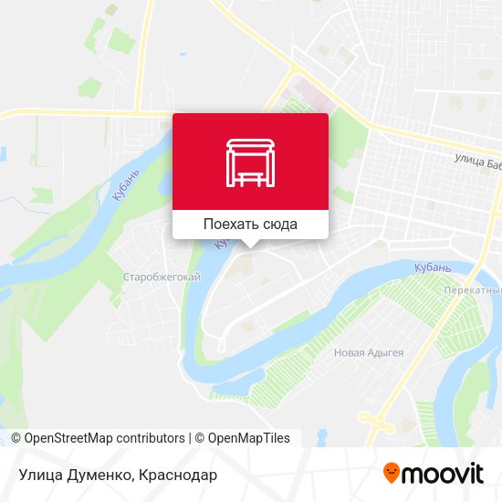 Карта Улица Думенко