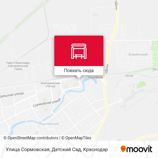 Карта Улица Сормовская, Детский Сад
