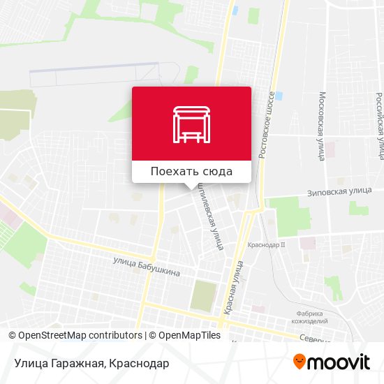 Карта Улица Гаражная