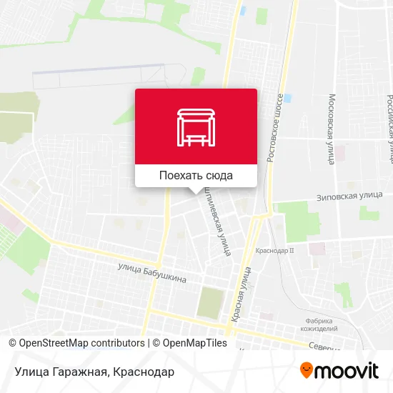 Карта Улица Гаражная