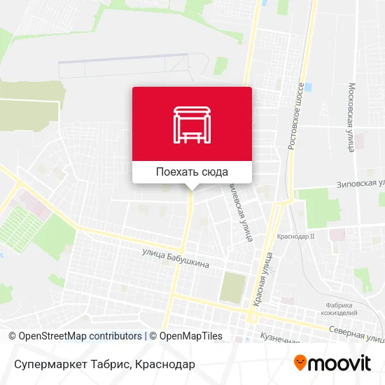 Карта Супермаркет Табрис