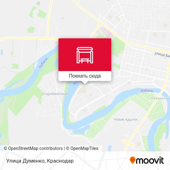 Карта Улица Думенко