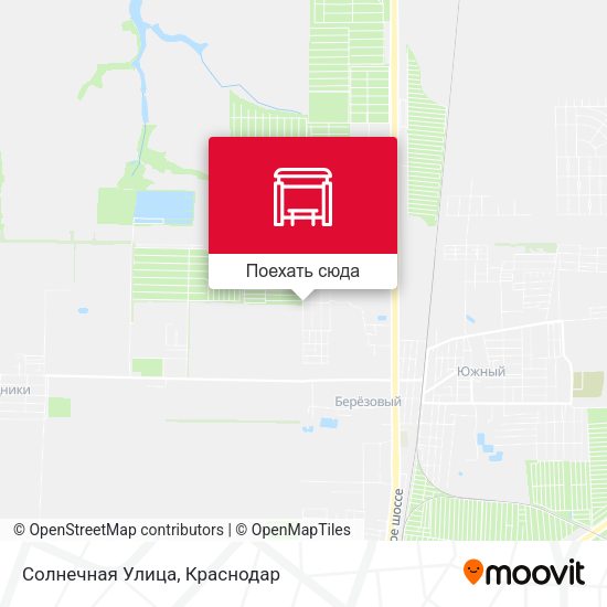 Карта Солнечная Улица