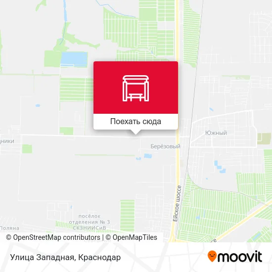 Карта Улица Западная