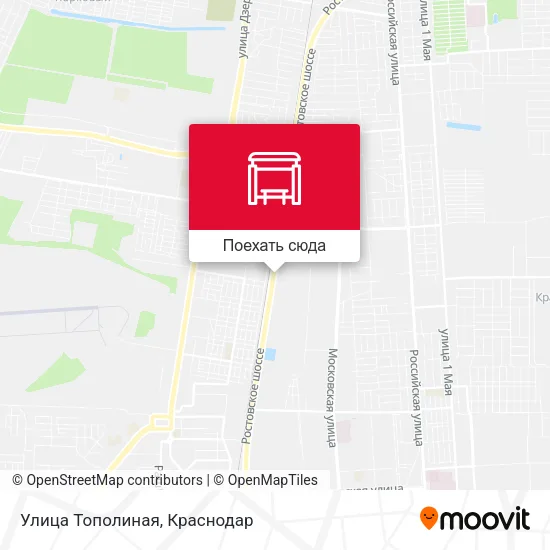 Карта Улица Тополиная