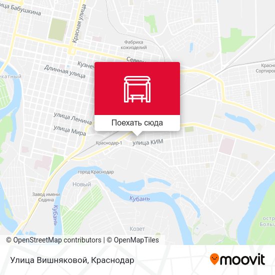 Карта Улица Вишняковой