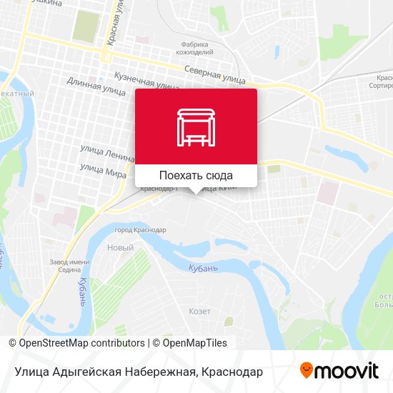 Карта Улица Адыгейская Hабережная