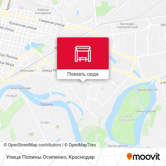 Карта Улица Полины Осипенко