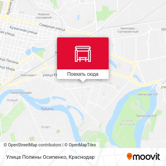 Карта Улица Полины Осипенко