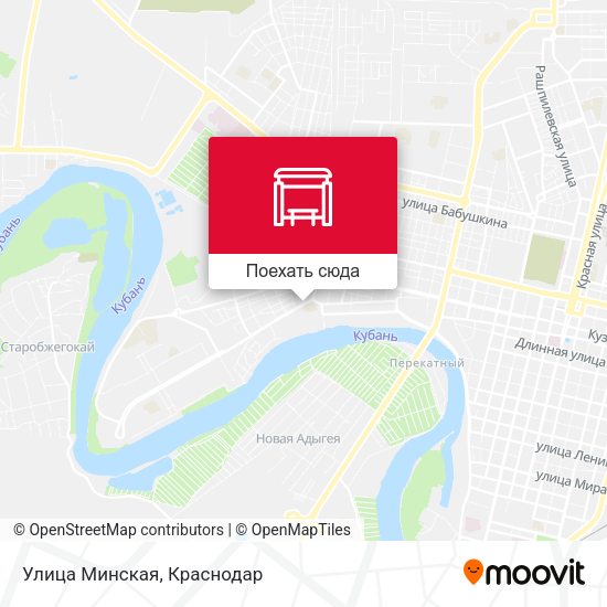 Карта Улица Минская